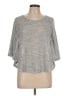 Romeo & Juliet Couture Metallic Silver Pullover Sweater Size M - photo 1