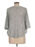 Romeo & Juliet Couture Metallic Silver Pullover Sweater Size M - photo 2