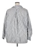 Unbranded Stripes Silver 3/4 Sleeve Button-Down Shirt Size 4X (estimated) - photo 2