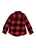 Old Navy 100% Cotton Plaid Red Long Sleeve Button-Down Shirt Size 8 - photo 2
