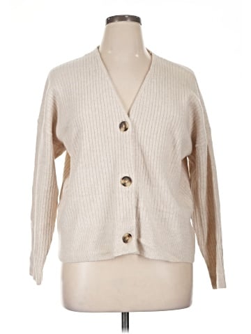 Madewell Cameron Ribbed Cardigan Sweater in Coziest Yarn (view 1)