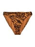 H&M Animal Print Orange Swimsuit Bottoms Size 4 - photo 1