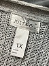 Just Be... 100% Polyester Gray Cardigan Size 1X - photo 7