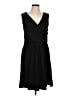 Lands' End Solid Black Cocktail Dress Size L - photo 1