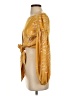 Camila Coelho 100% Polyester Gold Long Sleeve Blouse Size XS - photo 5