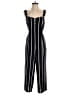 Candie's 100% Polyester Stripes Black Jumpsuit Size S - photo 1