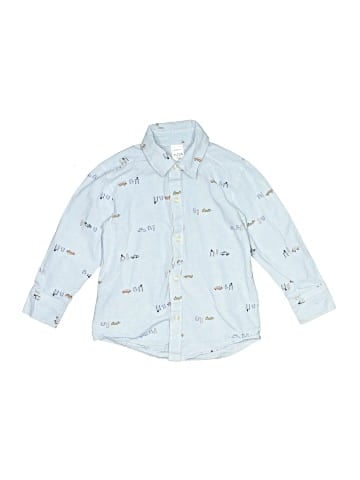 Carter's Long Sleeve Button-Down Shirt (view 1)