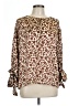 Mittoshop 100% Polyester Brown 3/4 Sleeve Blouse Size L - photo 1