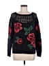 Plenty By Tracy Reese Floral Black Pullover Sweater Size M - photo 1