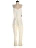 Express Outlet Solid Ivory White Jumpsuit Size XS - photo 1