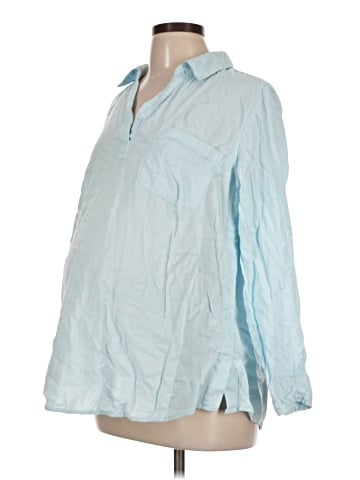Isabel Maternity Long Sleeve Blouse (view 1)