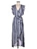 Splendid Stripes Blue Casual Dress Size M - photo 1