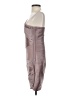 BCBGMAXAZRIA 100% Polyester Metallic Silver Cocktail Dress Size 0 - photo 5