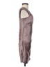BCBGMAXAZRIA 100% Polyester Metallic Silver Cocktail Dress Size 0 - photo 4