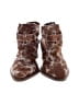 Myra Animal Print Brown Ankle Boots Size 6 - photo 2