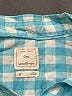Gap 100% Cotton Checkered-gingham Teal Long Sleeve Button-Down Shirt Size XS - photo 7