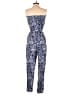 Lilly Pulitzer For Target 100% Polyester Paisley Blue Jumpsuit Size S - photo 2