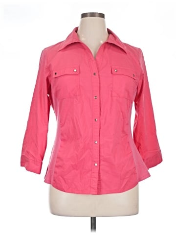 Zac & Rachel 3/4 Sleeve Button-Down Shirt (view 1)