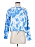 Tommy Hilfiger Sport 100% Cotton Tie-dye Blue Pullover Sweater Size S - photo 1