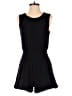 Ann Taylor LOFT 100% Cotton Solid Black Romper Size 2 - photo 1