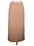 PoshDivah Solid Tan Casual Skirt Size L - photo 1