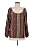 Daytrip Brown Long Sleeve Blouse Size M - photo 1