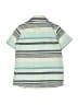Jumping Beans 100% Cotton Stripes Teal Short Sleeve Button-Down Shirt 12-18 MO / 18 MO - photo 2