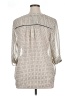 Collective Concepts 100% Polyester Polka Dots Ivory 3/4 Sleeve Blouse Size XL - photo 2