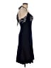 Cache 100% Polyester Blue Cocktail Dress Size 6 - photo 4