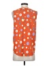 Ann Taylor Orange Sleeveless Blouse Size S - photo 2