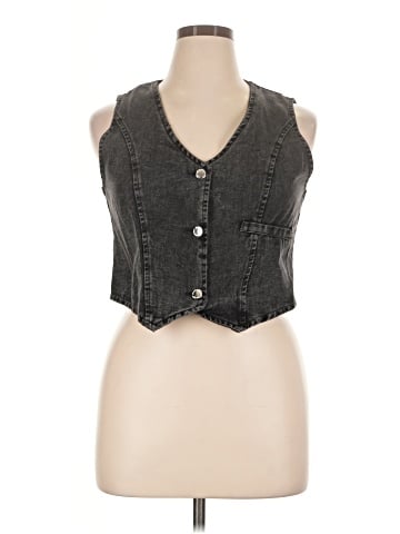 Unbranded Denim Vest (view 1)