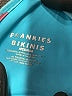 Frankies Bikinis Print Teal Swimsuit Top Size M - photo 3