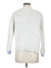 Pilcro 100% Cotton Chevron-herringbone White Pullover Sweater Size M - photo 2