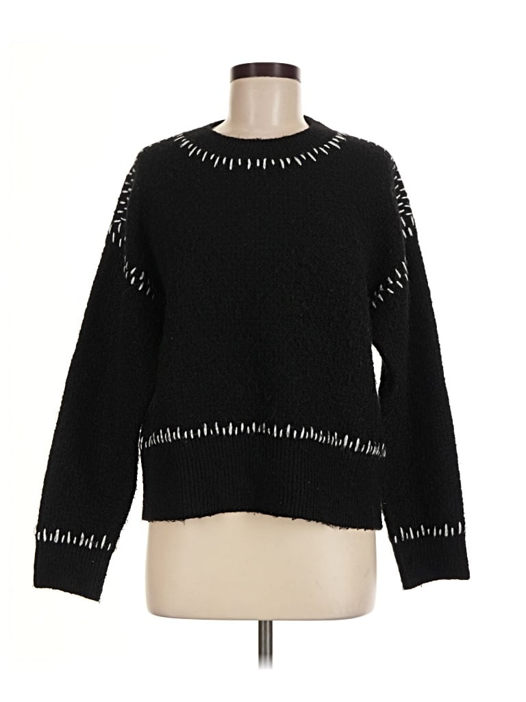Pre-owned Aqua Pullover Sweater In Black