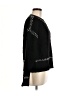 Aqua Chevron-herringbone Black Pullover Sweater Size M - photo 4