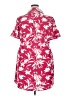 Halston Tropical Floral Pink Red Casual Dress Size XXL - photo 2