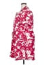 Halston Tropical Floral Pink Red Casual Dress Size XXL - photo 5