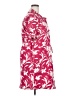 Halston Tropical Floral Pink Red Casual Dress Size XXL - photo 4