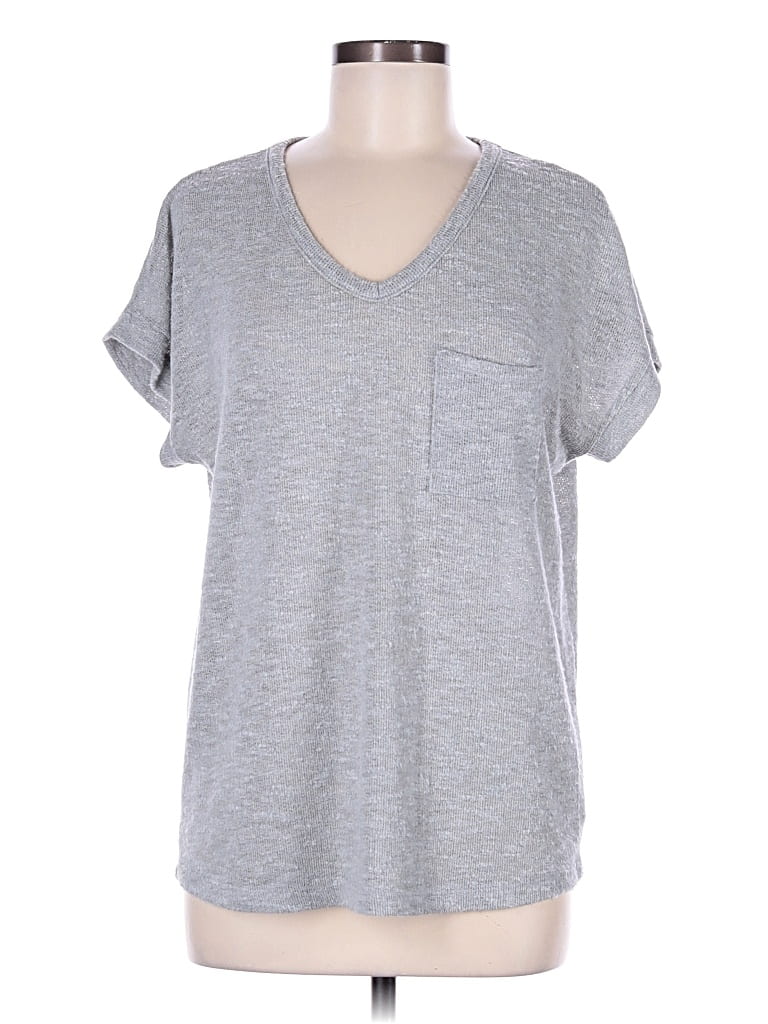 Pre-owned Pink Clover Short Sleeve T-shirt In Gray