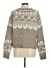 Aqua 100% Acrylic Chevron-herringbone Gray Pullover Sweater Size M - photo 2