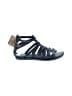 Born 100% Leather Black Sandals Size 8 - photo 1