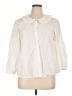 Gap 100% Cotton Ivory 3/4 Sleeve Button-Down Shirt Size XL - photo 1