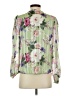 Suzy 100% Polyester Green 3/4 Sleeve Blouse Size XS - photo 2