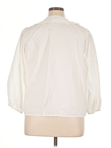 Gap 3/4 Sleeve Button-Down Shirt (view 2)