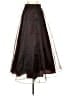 Hampton Nites 100% Polyester Black Brown Formal Skirt Size 8 - photo 2