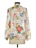 Shein 100% Polyester Floral Ivory 3/4 Sleeve Blouse Size S - photo 2