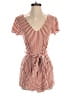 American Eagle Outfitters 100% Viscose Stripes Red Brown Romper Size S - photo 1
