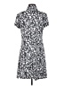 Perceptions Print Silver Casual Dress Size S - photo 2
