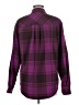Good American Plaid Purple Long Sleeve Blouse Size Med (2) - photo 2