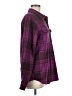 Good American Plaid Purple Long Sleeve Blouse Size Med (2) - photo 4